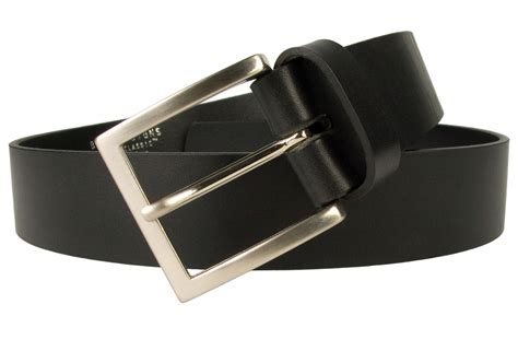 men's wide black belt.